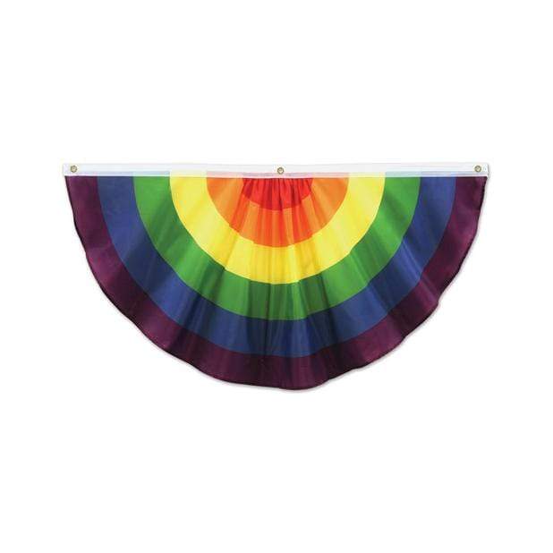 Beistle - Rainbow Pride Party 4 Feet Fabric Bunting Decoration (Multi Colour)
